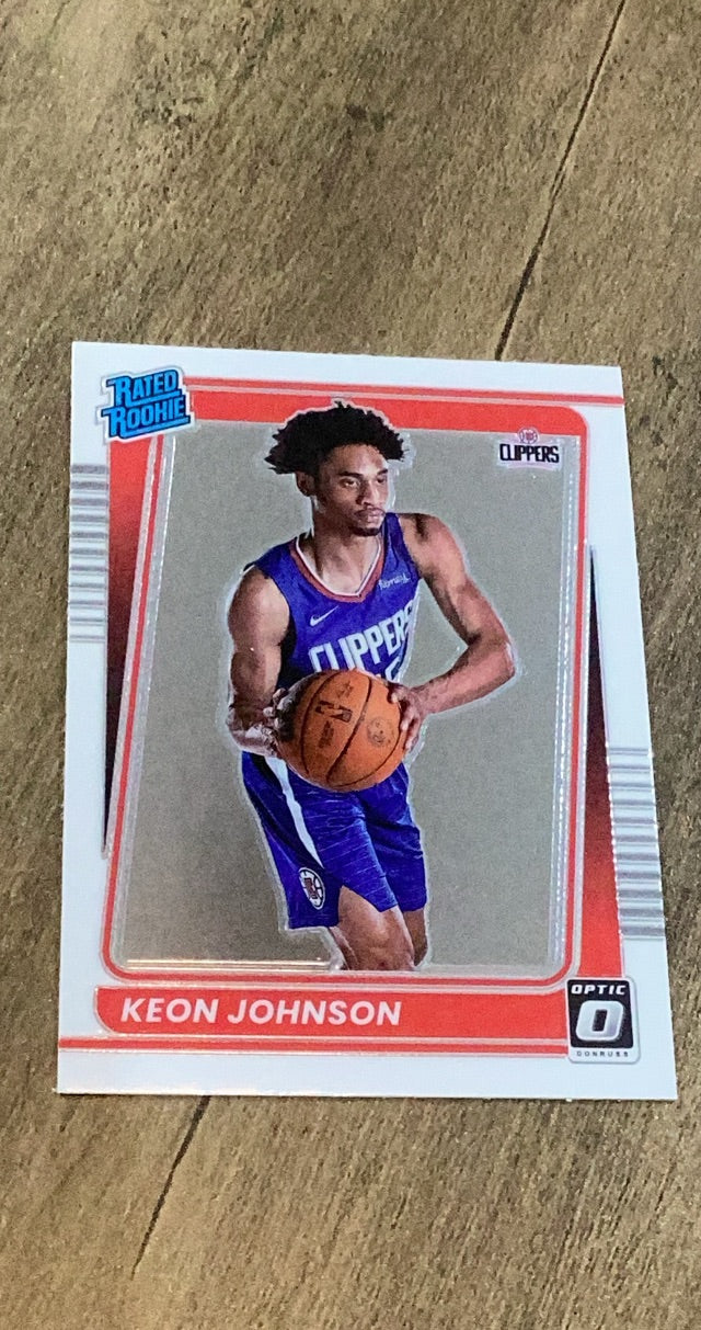 Keon Johnson 2021-22 Donruss Optic 192 trading card image front