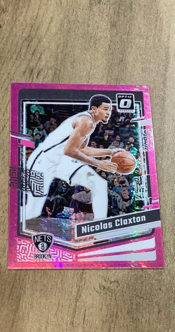 Nicolas Claxton 2023-24 Donruss Optic - Hyper Pink 148 trading card image front