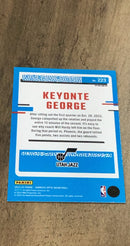 Keyonte George 2023-24 Donruss Optic - Hyper Pink 223 trading card image rear