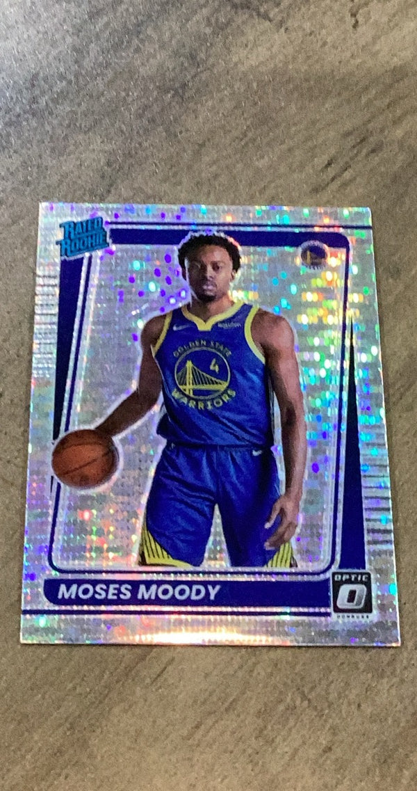 Moses Moody 2021-22 Donruss Optic - Photon 184 trading card image front