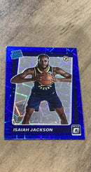 Isaiah Jackson 2021-22 Donruss Optic - Blue Velocity 167 trading card image front