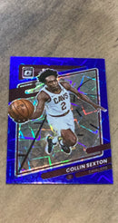 Collin Sexton 2021-22 Donruss Optic - Blue Velocity 57 trading card image front