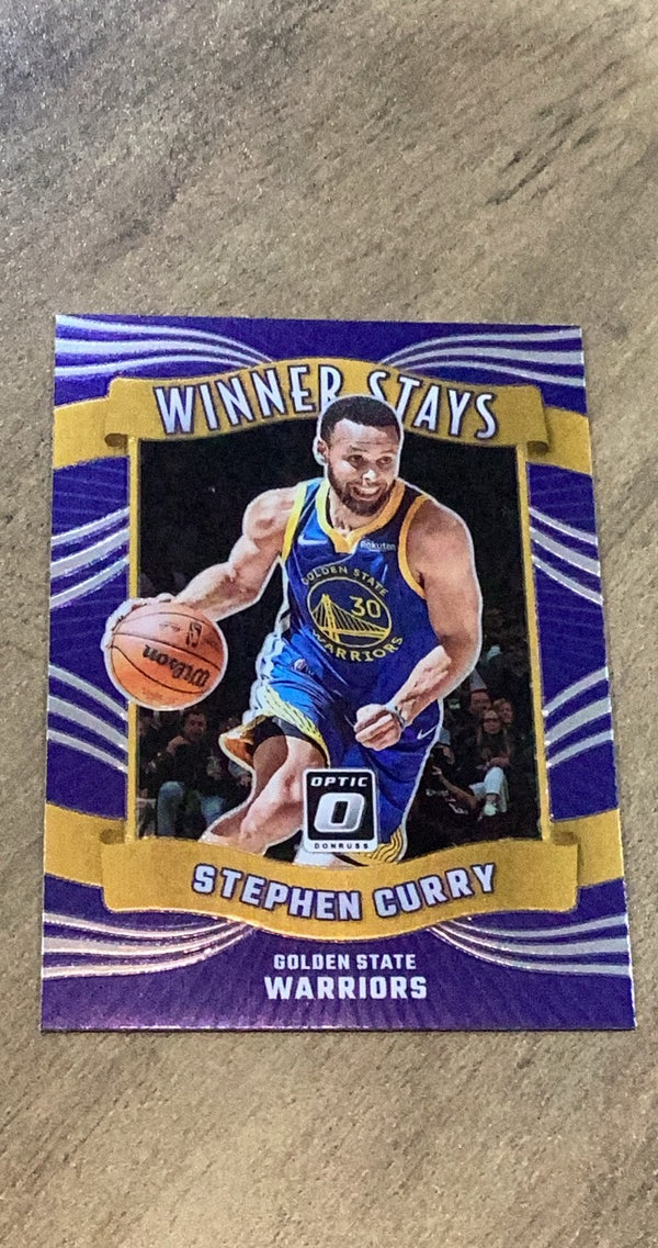 Stephen Curry 2023-24 Donruss Optic - Winner Stays 16 trading card image front