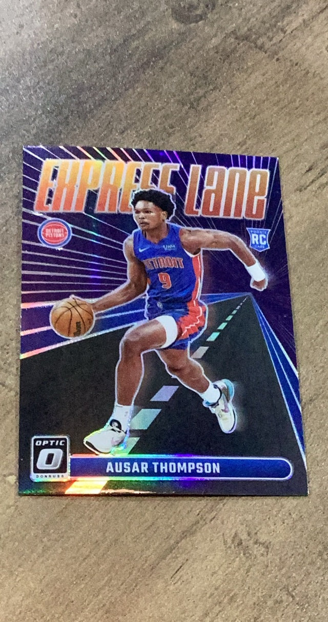 Ausar Thompson 2023-24 Donruss Optic - Express Lane Holo 18 trading card image front