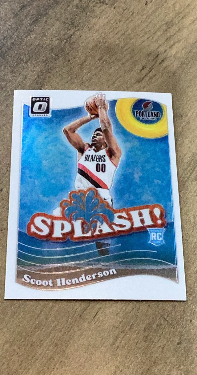Scoot Henderson 2023-24 Donruss Optic - Splash 15 trading card image front