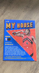 Scottie Barnes 2021-22 Donruss Optic - My House 19 trading card image rear