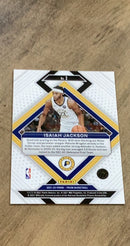 Isaiah Jackson 2021-22 Panini Prizm - Emergent 2 trading card image rear