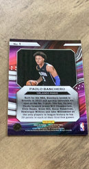 Paolo Banchero 2022-23 Panini Prizm - Instant Impact 1 trading card image rear