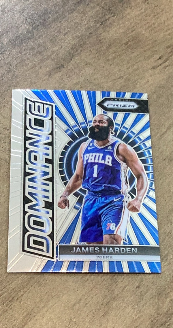 James Harden 2023-24 Panini Prizm - Dominance 21 trading card image front
