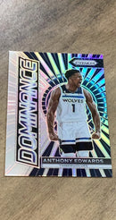 Anthony Edwards 2023-24 Panini Prizm - Dominance Prizms Silver 15 trading card image front