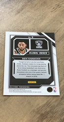 Ben Simmons 2022-23 Panini Prizm - Global Reach 8 trading card image rear
