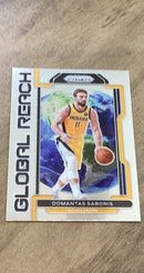Domantas Sabonis 2021-22 Panini Prizm - Global Reach 10 trading card image front