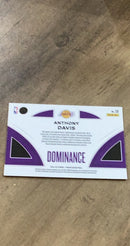 Anthony Davis 2021-22 Panini Prizm - Dominance 20 trading card image rear