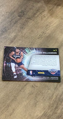 Zion Williamson 2020-21 Panini Prizm - Sophomore Stars 3 trading card image rear