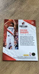 Shaedon Sharpe 2022-23 Panini Chronicles - Phoenix 557 trading card image rear