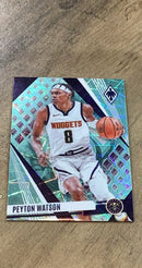 Peyton Watson 2023-24 Panini Phoenix - Phoenix Teal Lazer 50 trading card image front