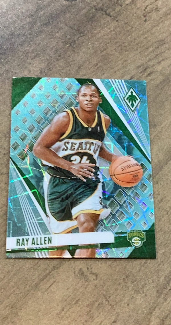 Ray Allen 2023-24 Panini Phoenix - Phoenix Teal Lazer 221 trading card image front