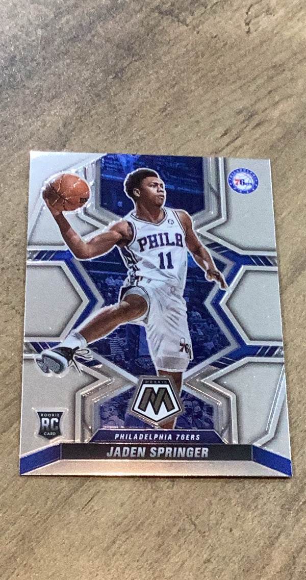 Jaden Springer 2021-22 Panini Mosaic 226 trading card image front