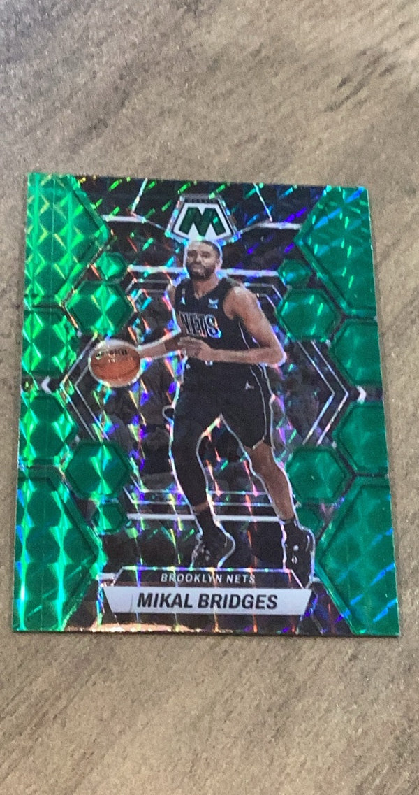 Mikal Bridges 2022-23 Panini Mosaic - Green 2 trading card image front