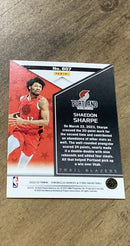 Shaedon Sharpe 2022-23 Panini Chronicles 607 trading card image rear