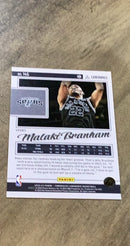 Malaki Branham 2022-23 Panini Chronicles - Pink 146 trading card image rear