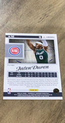 Jalen Duren 2022-23 Panini Chronicles 140 trading card image rear
