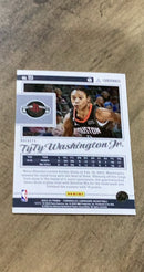 TyTy Washington Jr. 2022-23 Panini Chronicles 151 trading card image rear