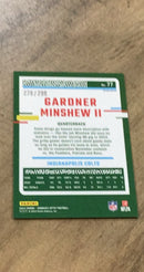 Gardner Minshew II 2023 Donruss Optic - Aqua 77 trading card image rear
