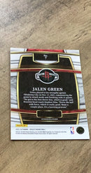 Jalen Green 2021-22 Panini Select - Blue (Retail Base) 7 trading card image rear