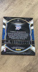 Theo Maledon 2020-21 Panini Select - Blue Prizms 94 trading card image rear