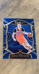Aleksej Pokusevski 2020-21 Panini Select - Blue 77 trading card image front