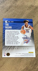 Tre Mann 2021-22 Panini Chronicles 315 trading card image rear