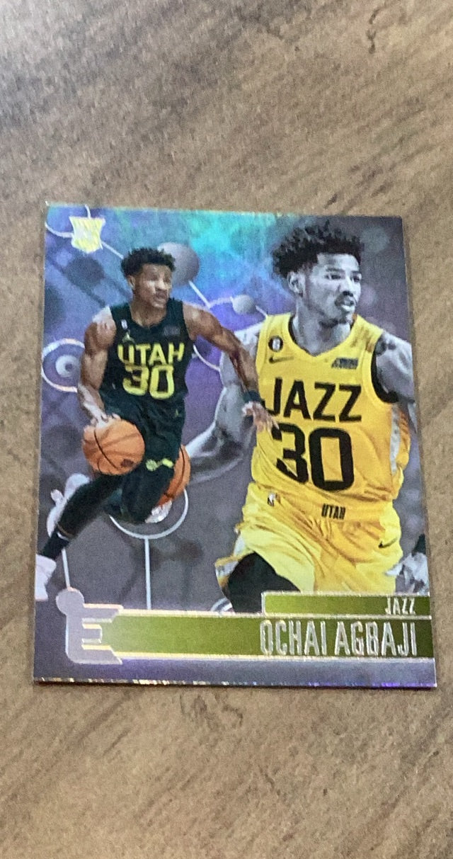 Ochai Agbaji 2022-23 Panini Chronicles 214 trading card image front