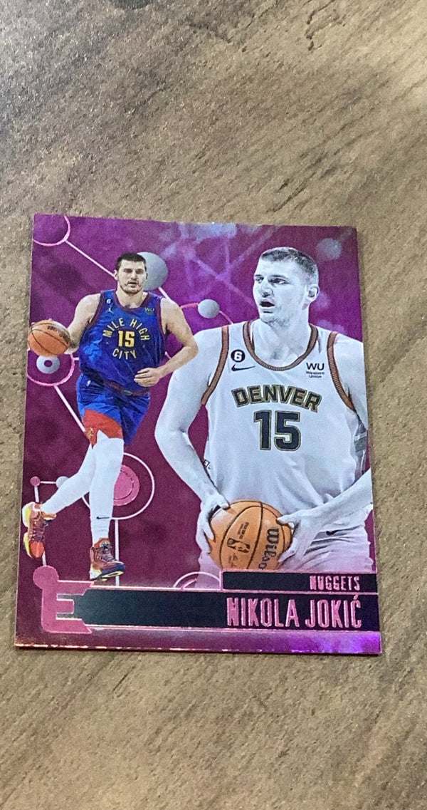 Nikola Jokic 2022-23 Panini Chronicles - Pink 227 trading card image front