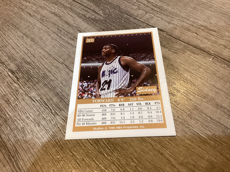 Sidney Green  Orlando Magic NBA 1990-91 SkyBox trading card Skybox