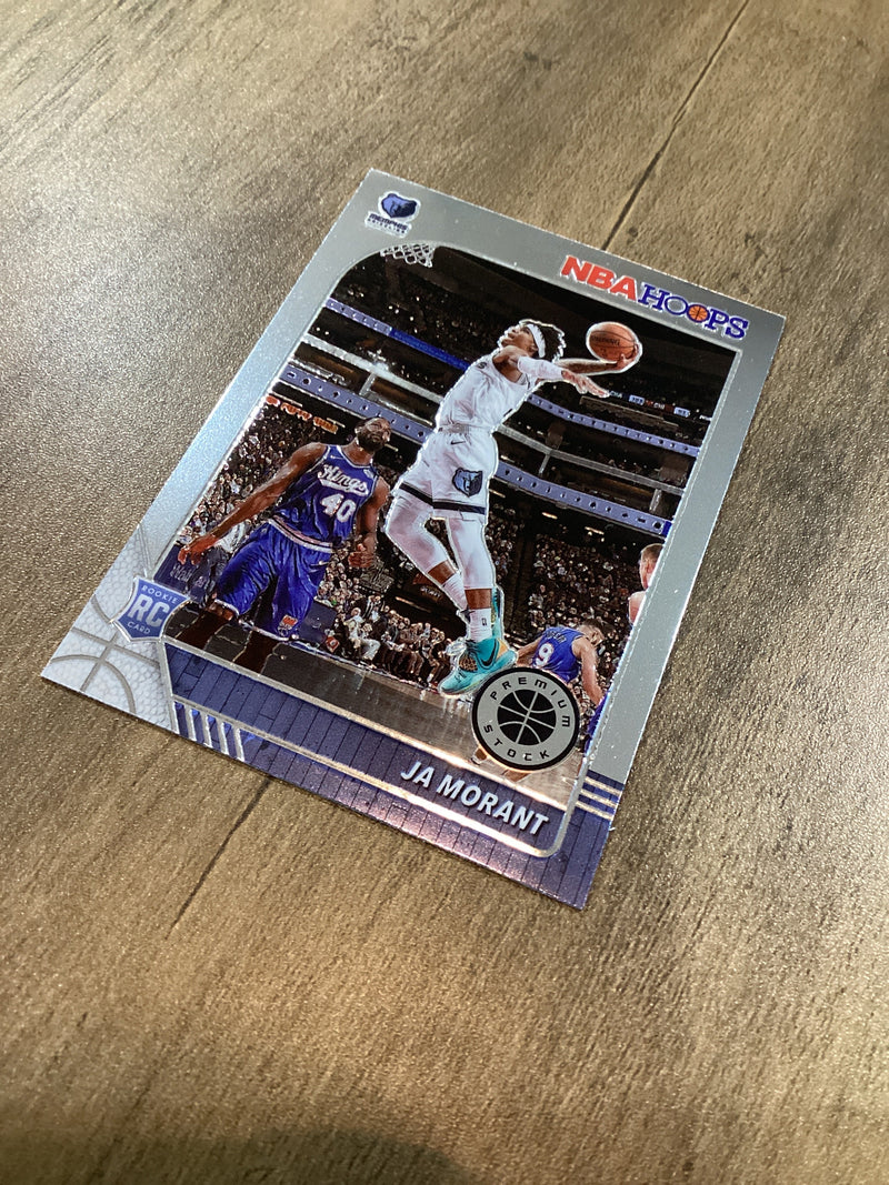 Ja Morant Memphis Grizzlies NBA 2019-20 Hoops Premium Stock 259 RC Panini