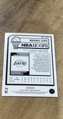 Maxwell Lewis 2023-24 Panini Hoops 239 trading card image rear