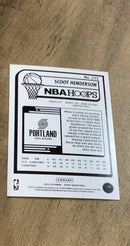Scoot Henderson 2023-24 Panini Hoops 232 trading card image rear