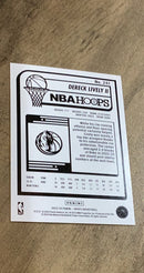 Dereck Lively II 2023-24 Panini Hoops 241 trading card image rear