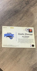 Jett Howard 2023-24 Panini Hoops - Rookie Greetings 16 trading card image rear