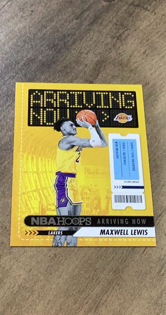 Maxwell Lewis 2023-24 Panini Hoops - Arriving Now 14 trading card image front