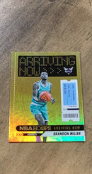 Brandon Miller 2023-24 Panini Hoops - Arriving Now Holo 13 trading card image front