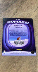 Damian Lillard 2023-24 Panini Hoops - Skyview 23 trading card image rear