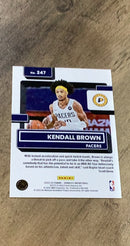 Kendall Brown 2022-23 Panini Donruss 247 trading card image rear