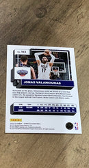 Jonas Valanciunas 2022-23 Panini Donruss - Holo Laser Green 163 trading card image rear