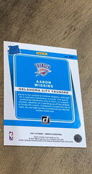 Aaron Wiggins 2021-22 Panini Donruss - Holo Pink Laser 241 trading card image rear