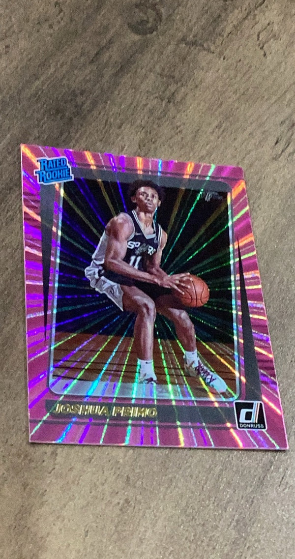 Joshua Primo 2021-22 Panini Donruss - Holo Pink Laser 212 trading card image front