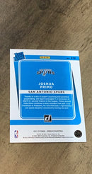 Joshua Primo 2021-22 Panini Donruss - Holo Pink Laser 212 trading card Panini