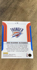 Shai Gilgeous-Alexander 2023-24 Panini Donruss - Franchise Features 18 trading card image rear