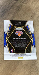 Miles McBride 2021-22 Panini Select - Blue (Retail Base) 157 trading card image rear